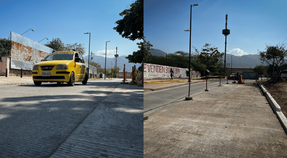 Vía al aeropuerto de Santa Marta