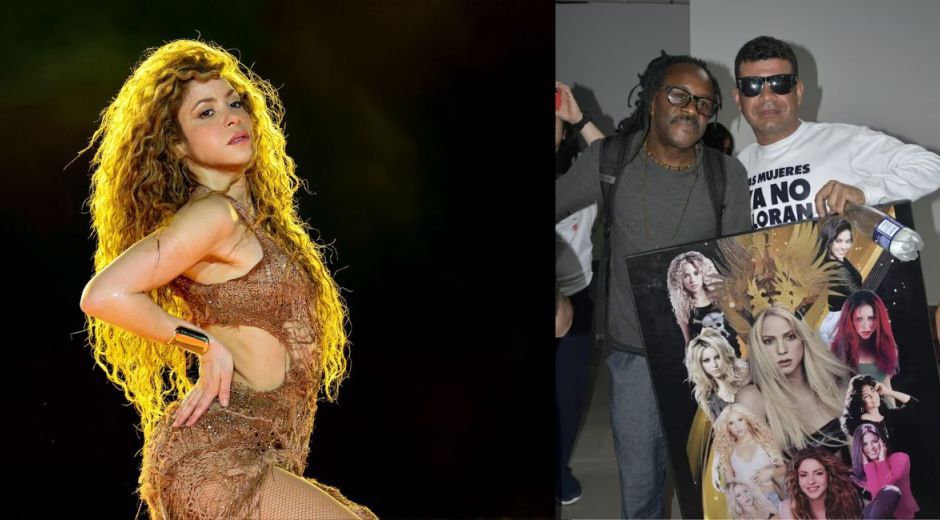 seguimiento. shakira/fanaticos en el areopuerto.