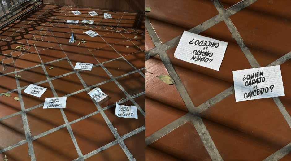 X Volantes lanzados en la casa del rector Gonzalo Quiroz