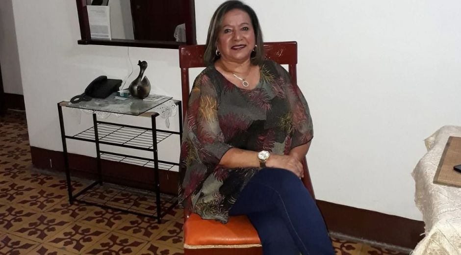 Mujer víctima del accidente.