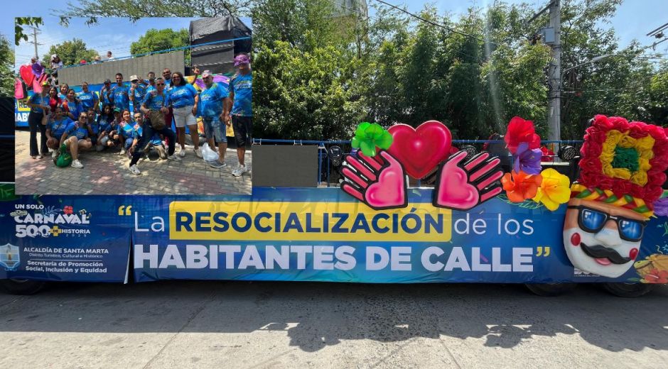 Cortesía Carroza en la que saldrán los habitantes de calle en proceso de resocialización
