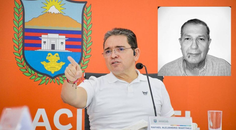 Cortesía Rafael Martínez, gobernador del Magdalena