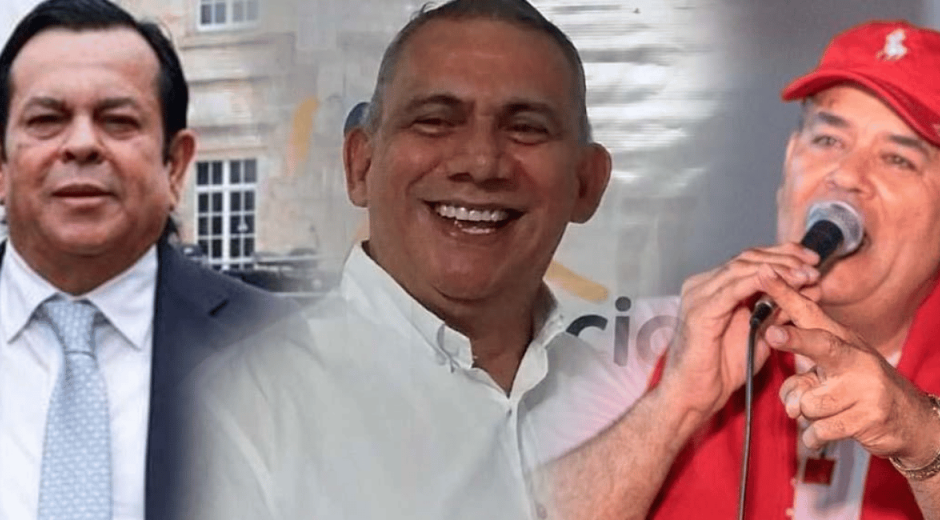 Euclides Torres, Máximo Noriega y Santander Lopesierra.
