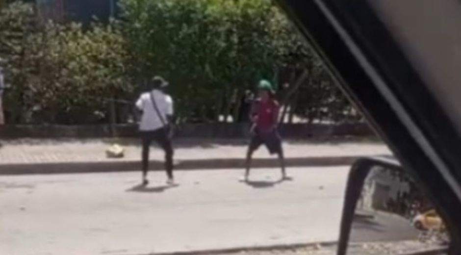 enfrentamiento de habitantes de calle.