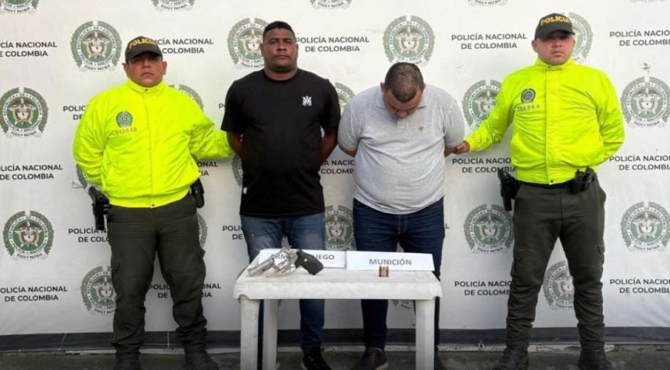 Policía Metropolitana de Santa Marta. Capturados.
