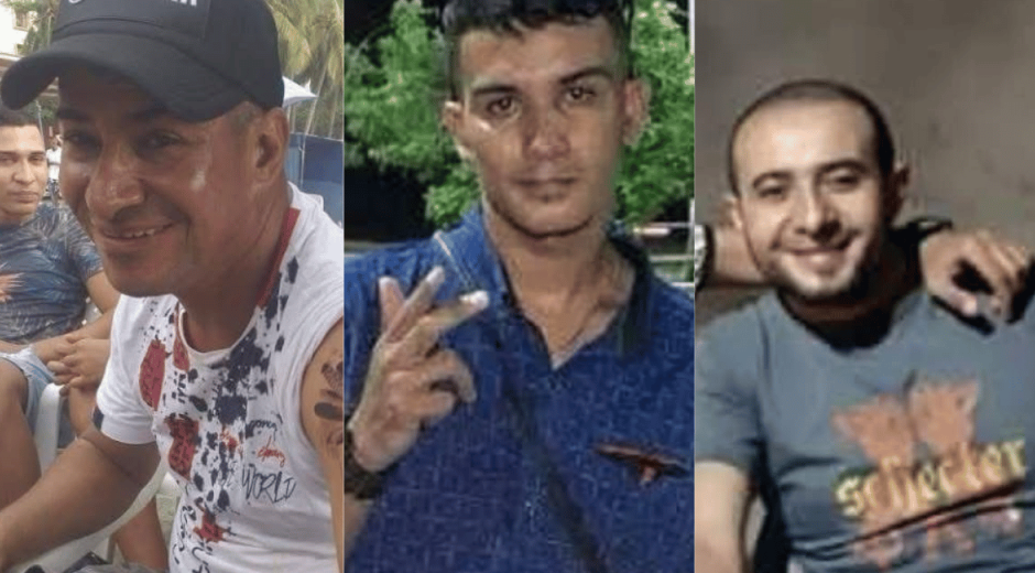 Edgar Vargas, Brayan Vargas y Hamilton Vargas.