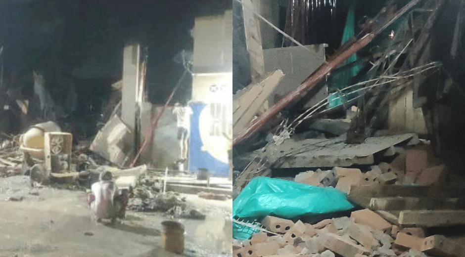 Cortesía Trabajadores quedaron bajo los escombros tras derrumbe en construcción de Plato