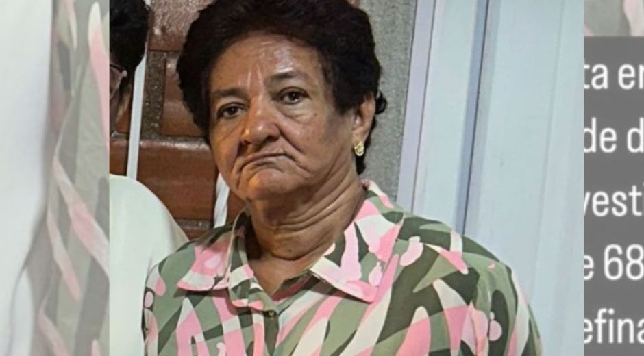 Mujer reportada como desaparecida. 