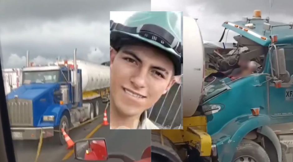 Tragedia vial tras choque de tractocamiones.