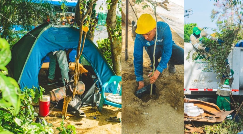 Cortesía. Jornada de recuperación del Parque Sesquicentenario.