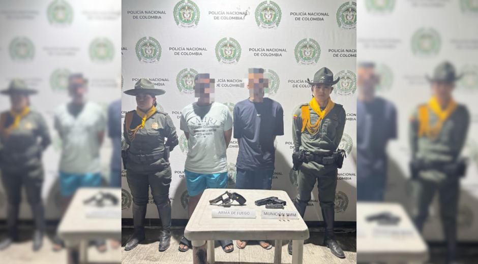 capturados por porte ilegal de armas