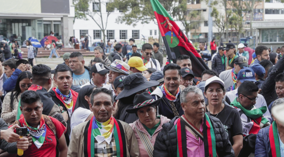 Cortesía Indígenas se concentran en la Universidad Nacional antes de las marchas del 1 de mayo