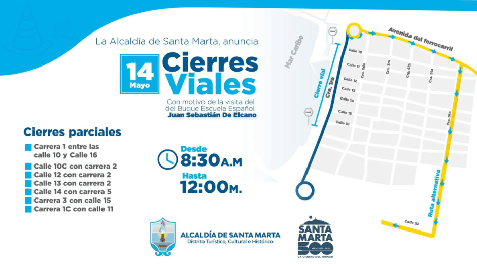 Cortesía Cierres viales