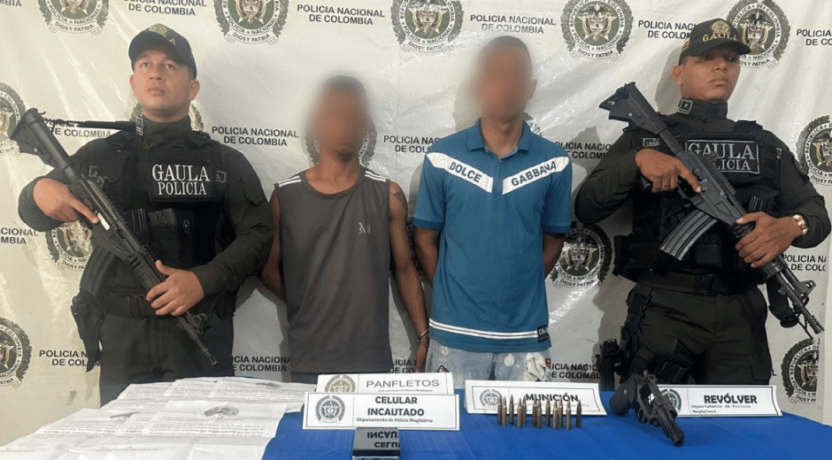 Cortesía Cayeron alias ‘Jenner’ y ‘Jonathan’: señalados de lanzar granada a ferretería en Fundación
