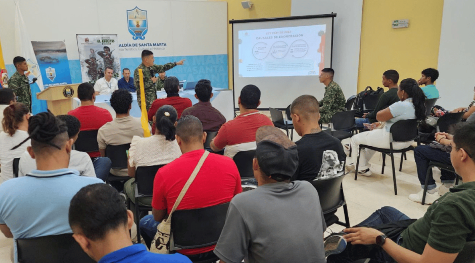 Cortesía Campaña de Alcaldía y Ejército permitió a 150 samarios definir su situación militar