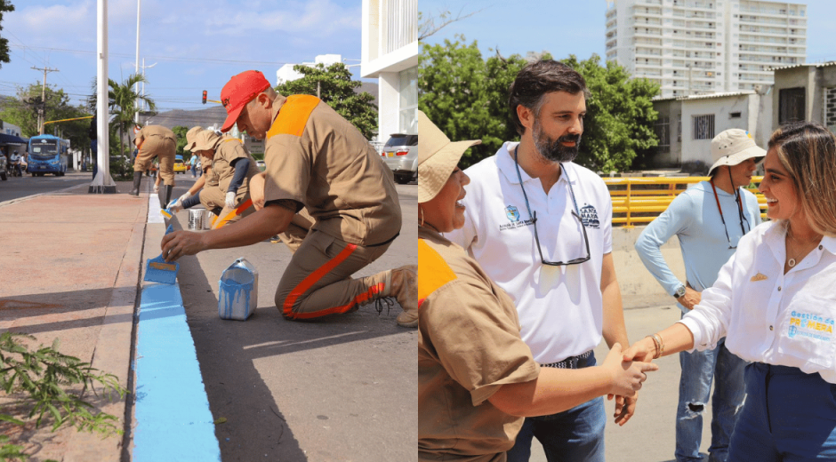 Internos del penal Rodrigo de Bastidas participaron en jornada de limpieza y pintura en Santa Marta