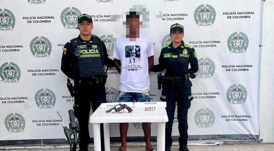 Cortesía Alias 'Cucho', capturado en flagrancia.
