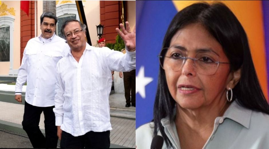 Presidente Petro y Delcy Rodríguez