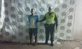 Wilfer Vásquez, presunto ladrón capturado por la Policía.