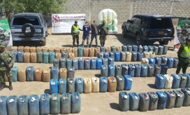 El hidrocarburo de proveniencia venezolana era llevado por la trocha que conduce a la vereda “Los Cocos”, en el corregimiento de Guachaca.