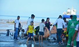 Niños se unieron a la estrategia 'Desplastifica tu ciudad'.