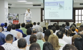 El procurador Fernando Carrillo en un foro ambiental en Santa Marta.