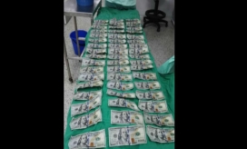 los billetes fueron sustraídos del estómago de Sandra Almeida.