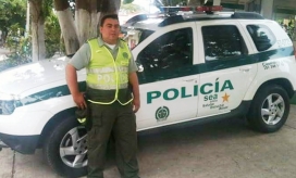Willi Sabier Rhenals Martínez, patrullero fallecido.