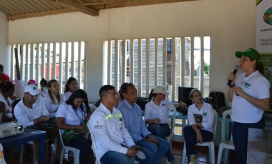 Socialización de la obra en caño Clarín Nuevo.