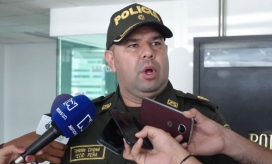 Teniente Coronel Yecid Peña, comandante operativo de la Policía de Barranquilla.