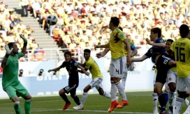 Colombia perdió en su debut mundialista.