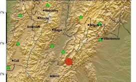 Epicentro del movimiento telúrico.