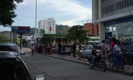 Evacuación de edificios en Santa Marta.