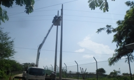 La reubicación fue realizada por personal de Electricaribe.