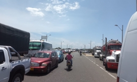 La vía fue despejada. 