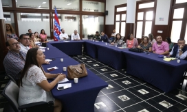 En la mesa de participación, que tuvo como sede el Salón Bolívar del Palacio Tayrona, se articularon diferentes entidades para disertar sobre la atención de los adolescentes que entran en conflicto con la ley penal.