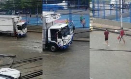 Atraco bajo aguacero en Barranquilla