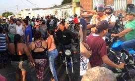 Lugar donde cayeron los presuntos delincuentes.