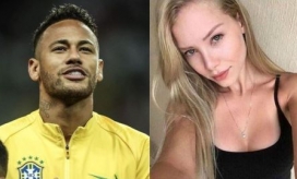 Cuatro Neymar y modelo Najila Trindade
