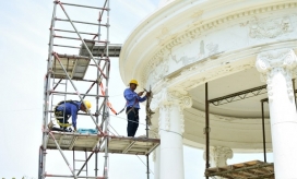 La obra presenta un avance del 61 por ciento de su construcción.