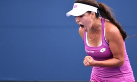 María Camila Osorio celebrando su triunfo.