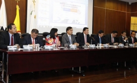Rueda de prensa para dar a conocer los resultados de la investigación.