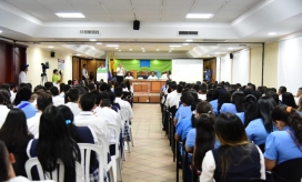 Cortesía El evento con una connotación regional, sirvió como escenario para la firma de un convenio entre la Alma Mater y la Escuela Normal Superior San Pedro Alejandrino de Santa Marta.
