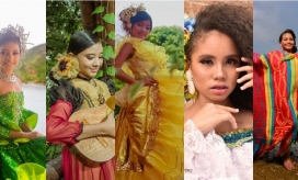 Candidatas al Reinado Infantil del Folclor Colombiano.