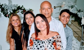 Iván Linero, Clarena Lobo, Linda, Iván Darío y Linney Linero Lobo