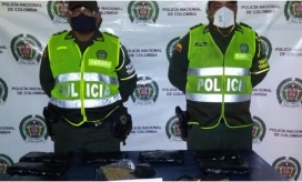 La droga venía entre las encomiendas del bus. 