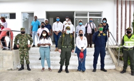Imagénes de la reunión que se realizó en el marco del plan que se viene desarrollando en esta zona. 
