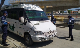 Control a vehículos de transporte intermunicipal.