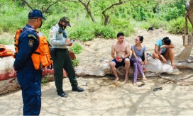 Operativos de las autoridades en playas.