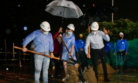 Acto de inicio de las obras.